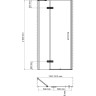 Душевая дверь в нишу WASSERKRAFT ALLER 10H05 L 120 см 10H05L